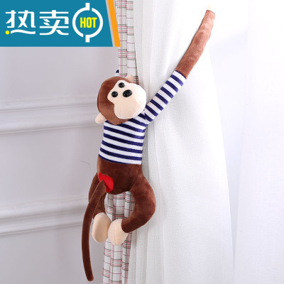 趴猴长臂猴子长尾猴小公仔猴毛绒玩具婚庆抛洒创意挂窗帘玩偶吊猴真智力