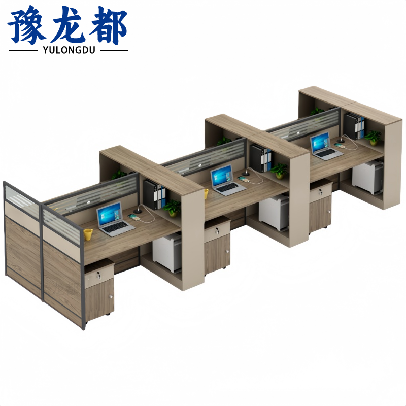 豫龙都 屏风桌+柜 六人 套