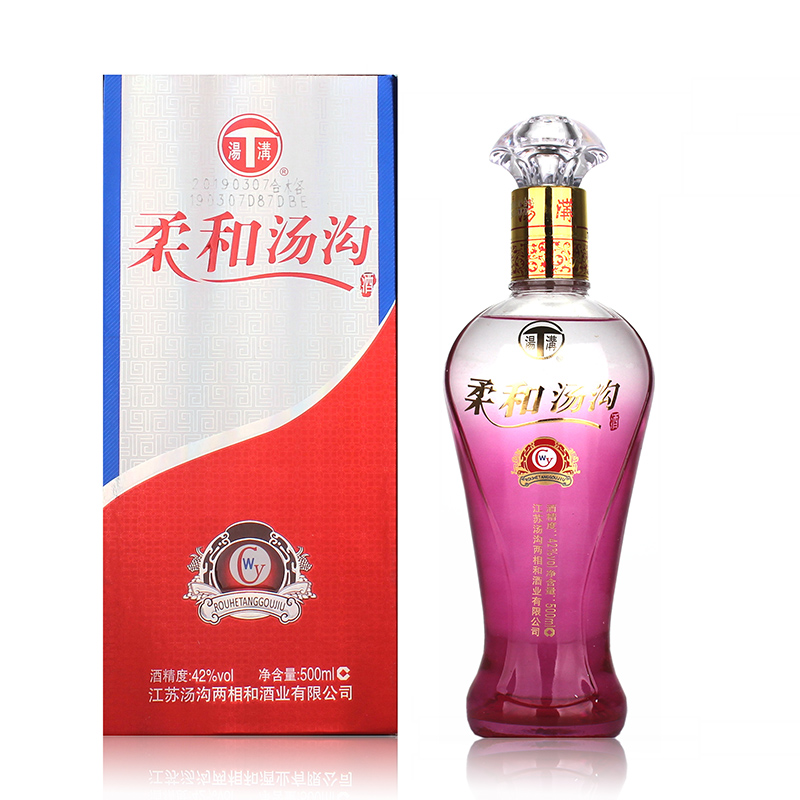 单瓶装 42度柔和汤沟酒 500毫升 南国汤沟酒 开坛十里香 国产白酒