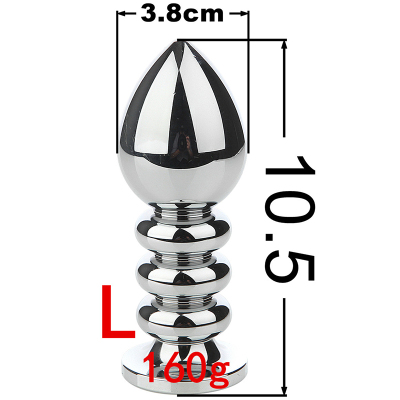 吉祥小炮小号金属肛塞迷你学生外出情趣性玩具女用品扩肛门自慰器穿戴尾巴钻石异形大号3.8CM