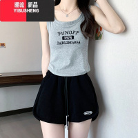 YIBUSHENG运动短裤女季宽松休闲跑步健身外穿高腰阔腿显瘦大码居家睡裤子