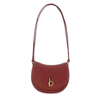 博柏利(BURBERRY)意大利小牛皮女士单肩包精致百搭配饰小巧时尚斜