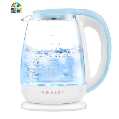 电热水壶玻璃热水壶宿舍学生煮水小型茶开水壶烧水壶家用自动断电 FENGHOU 湖天蓝