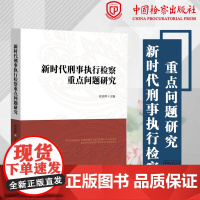 正版 新时代刑事执行检察重点问题研究 侯亚辉 主编 中国检察出版社 9787510227752