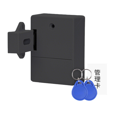 围达 免开孔柜门锁 黑色64*86mm 个