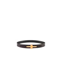 汤姆福特(Tom Ford)男士徽标腰带可调节金属扣时尚百搭4CM宽度设