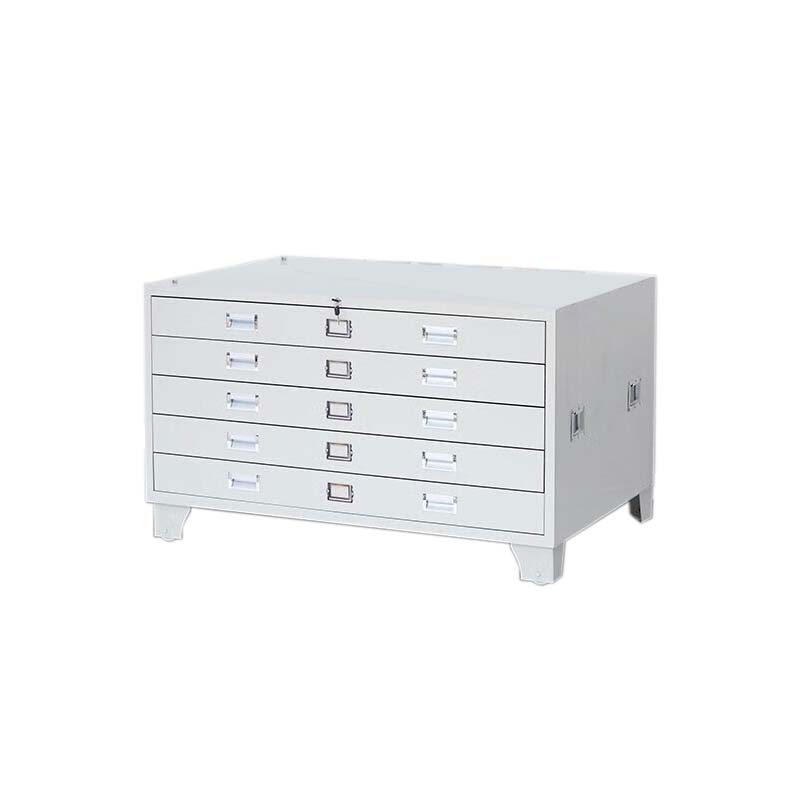 东升顺底图柜工程资料图纸柜0号1号抽屉柜文件柜地图柜菲林柜图纸收纳柜0号带轮1300*930*650 灰白色