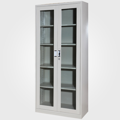 迈亚家具玻璃开门柜铁皮柜钢制文件柜档案柜办公柜资料柜子