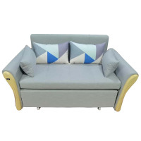 亿铁 折叠沙发床两用布艺沙发1.5米 SFCB150 张