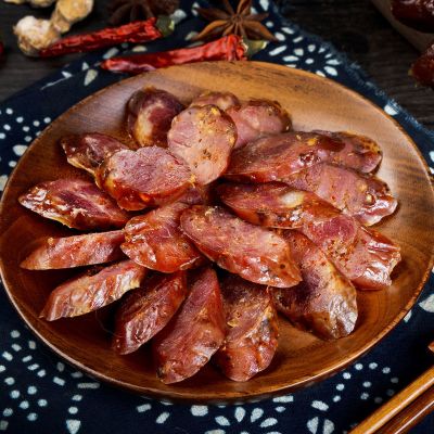 四川烟熏五花腊肉腊肠土猪肉手工自制老腊肉正宗农家特产腊味美食五香香肠500g
