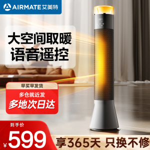 艾美特(AIRMATE)取暖器家用语音暖风机电暖气石墨烯电热取暖器多档调温可拆洗 HP22-SR91[石墨烯语音暖风机
