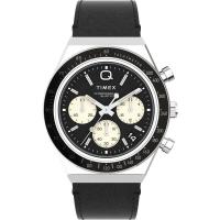 Timex/天美时石英镀膜手表防水米商务休闲百搭黑盘不锈钢表男女款