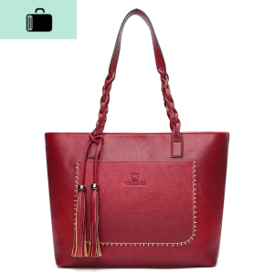 [流苏托特大包]韩版新款女包流苏单肩包休闲手提包大容量购物袋NEW LAKE女士单肩包