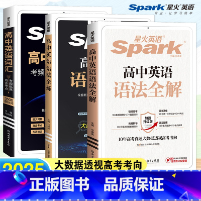 高中英语语法全解+全练+词汇-3本套 高中通用 [正版]备考2025新版英语高中英语语法全解专练高考英语全练真题专项训练
