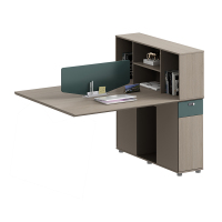 臻远ZY5040805 职员桌办公桌办公室桌子员工电脑桌 对坐双人位延伸款