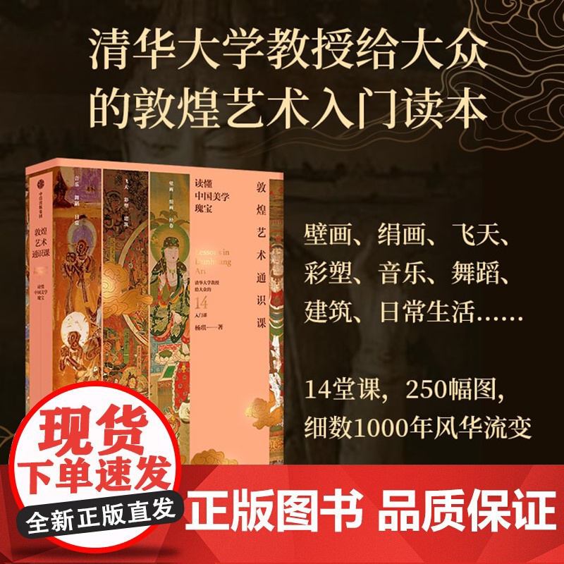敦煌艺术通识课 精装版 清华大学教授杨琪写给大众的14堂入门课 莫高窟壁画 10个朝代 250幅作品 感受敦煌艺术之美