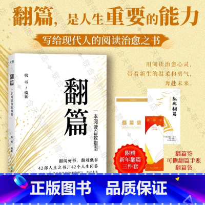 [正版]翻篇:一本阅读自救指南 42部人生之书42个人生问答 心理励志书籍