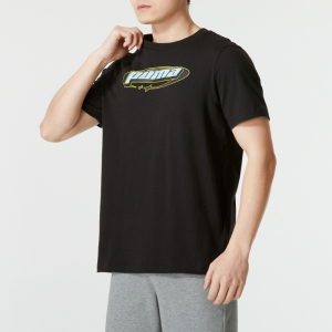 彪马(PUMA)男装新款运动服跑步健身训练上衣舒适透气休闲短袖圆领T恤682183-02 ZP