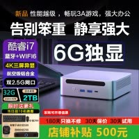 蓝魔快本 2025新款迷你主机英特尔酷睿I7台式机高性能游戏电竞电脑Mini整机独立显卡