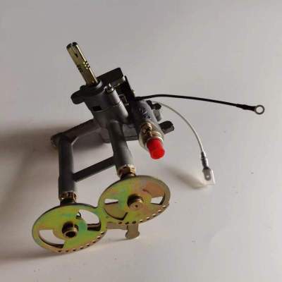 帮客材配 全新松桥燃气灶阀体(天然气)JZT- 2B01(含电磁阀、喷嘴)收前务必验货