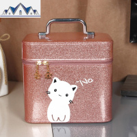 2020化妆包大容量网红小号便携少女可爱收纳盒韩国简约化妆箱手提 三维工匠收纳包