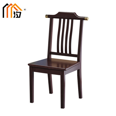 汐 餐椅 紫檀色把