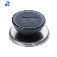 通用锅盖头厨房配件提手不锈钢盖盖圆锅盖帽配件炒锅锅盖把 FENGHOU (小孔)圆盖珠黄色1个