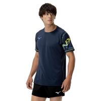 Mizuno排汗速干运动T恤男女通用无痕剪裁Volleyball训练衫