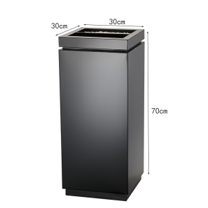 豫汉迎商用不锈钢垃圾桶30*30*70cm个
