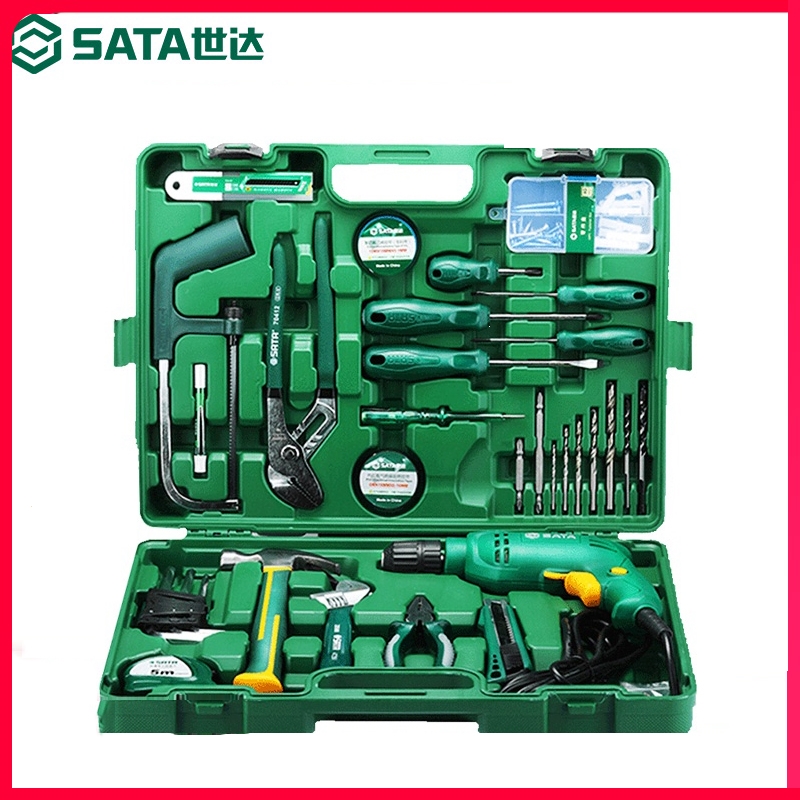世达五金家用电动工具58件组套维修装修多功能电钻组合套装05156