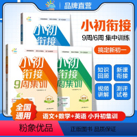 语文 小学升初中 [正版]一起同学小升初数学英语9周集训语文6周集训小学五六年级全国通用小学知识回顾初一新课衔接夯实小学