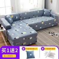 弹力全包萬能套沙发套罩一套四季通用型沙发垫巾皮沙发罩套全盖 菠萝 L码(沙发长度190-230cm适用,用于三人位沙发)