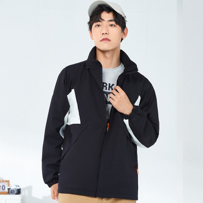 双面穿冲锋衣情侣款春秋季连帽外套男生户外防风青少年上衣男夹克
