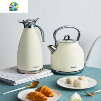 烧水壶全自动家用304不锈钢电热水壶大容量煮水壶自动断电 FENGHOU 珍珠白(送便携式榨汁机)