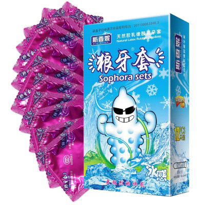 斯香妮狼牙套棒12只装冰感安全套大颗粒润滑超薄款男用安全避孕组合套装凉感阴茎套女性用计生器械夫妻房事性生活成人情趣性用品