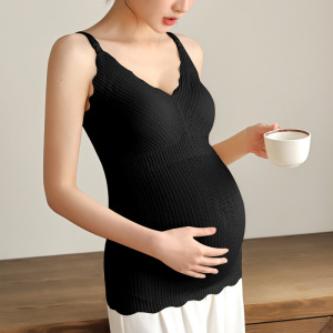 哺乳吊带夏季薄款免穿文胸孕妇产后喂奶哺乳内衣外出打底上衣背心