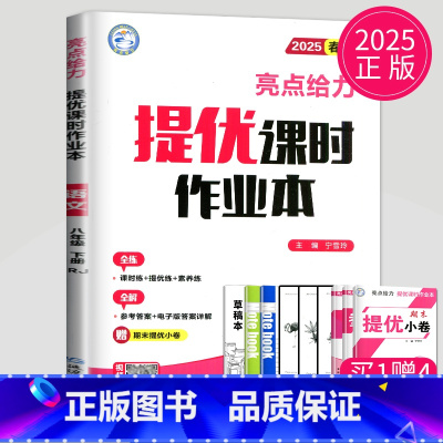 八年级下 语文 八年级/初中二年级 [正版]2024亮点给力提优课时作业本八年级上册下册数学英语物理八上苏科版苏教课堂作