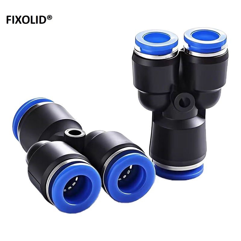 FIXOLID 气管快速接头Y型变径三通接头 PW12-8-8 个