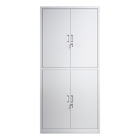 乙壬收纳柜财务档案柜资料柜加厚文件柜办公室带锁铁皮柜通体双节柜