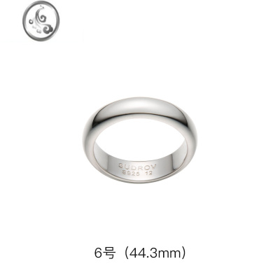 JiMi原创设计手工925银简约气质光面戒指食指戒情侣个性指环尾戒