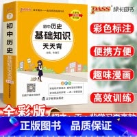 23新版:初中历史基础知识 初中通用 [正版]2023初中基础知识天天背知识点小册子口袋书语文必背古诗文英语词汇手册数学