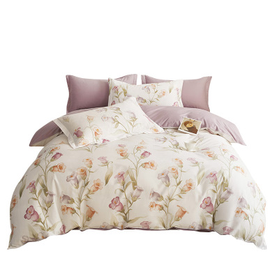 天琴床品四件套230*250柔软舒适风铃梦影铂金纯棉TQ-T173