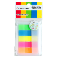 齐心 D6017 荧彩系列标签易事贴 X5色(盒) 配 单本装