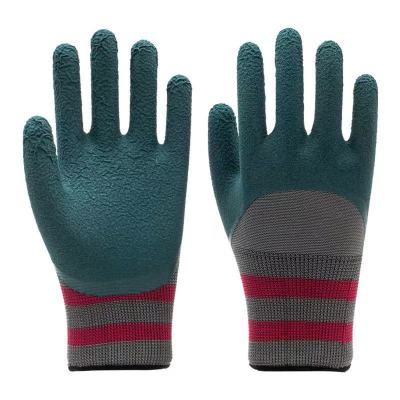惠铁 轮胎乳胶耐磨加厚浸胶劳保手套 橡胶 双