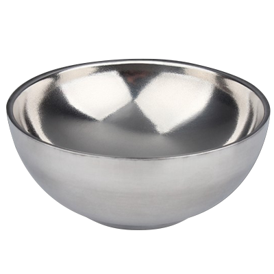 瓦图 (WATU)厨房用具 5.6 英寸 玉兰砂光加厚铂金碗 双层 10个装