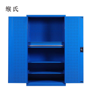 缑氏文件柜工具柜加厚铁皮储物柜工厂车间用带抽屉汽修多功能收纳柜通门内一抽柜蓝色