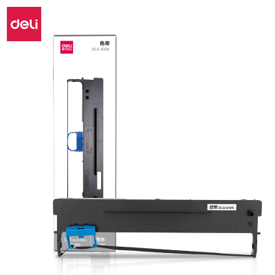 得力DLS-610K针式打印机黑色色带 16米带芯 适用DB-618K DB-610K DB-615 DLS-610K
