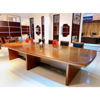 匡大会议桌3.2米会议桌H1608-3200H(3200W*1380D*770H 马肚弧边)