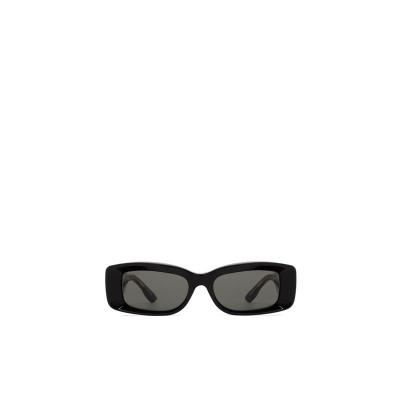 古驰(GUCCI)几何框太阳镜再生醋酸纤维轻便时尚女款潮人必备防紫 黑色