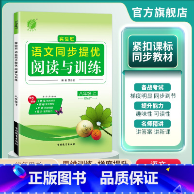 语文 八年级上 [正版]2024年秋初中语文实验班同步提优阅读与训练八年级上册 人教版 初中语文八年级上册阅读与训练RJ